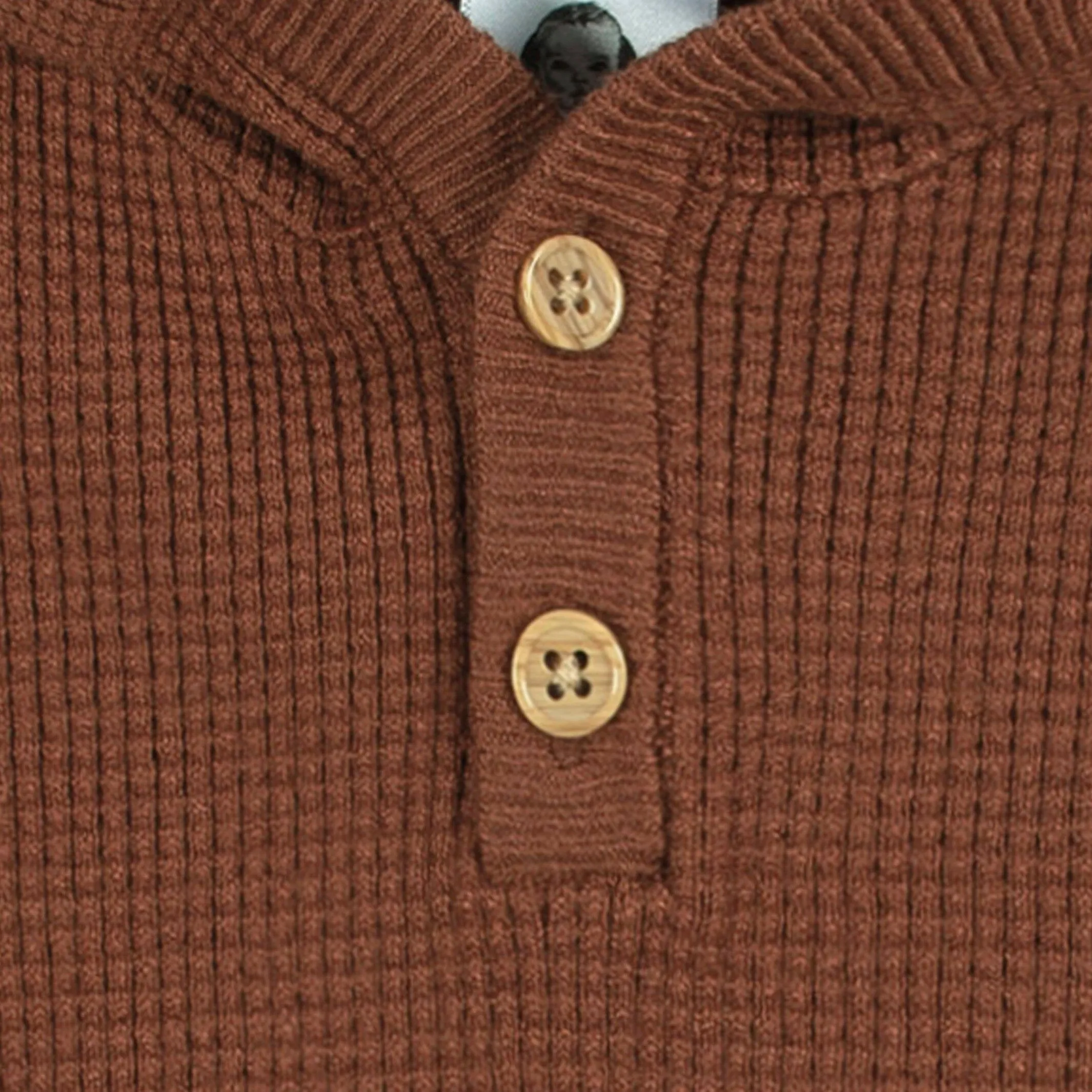 2-Piece Infant and Toddler Boys Rust Sweater Knit Set