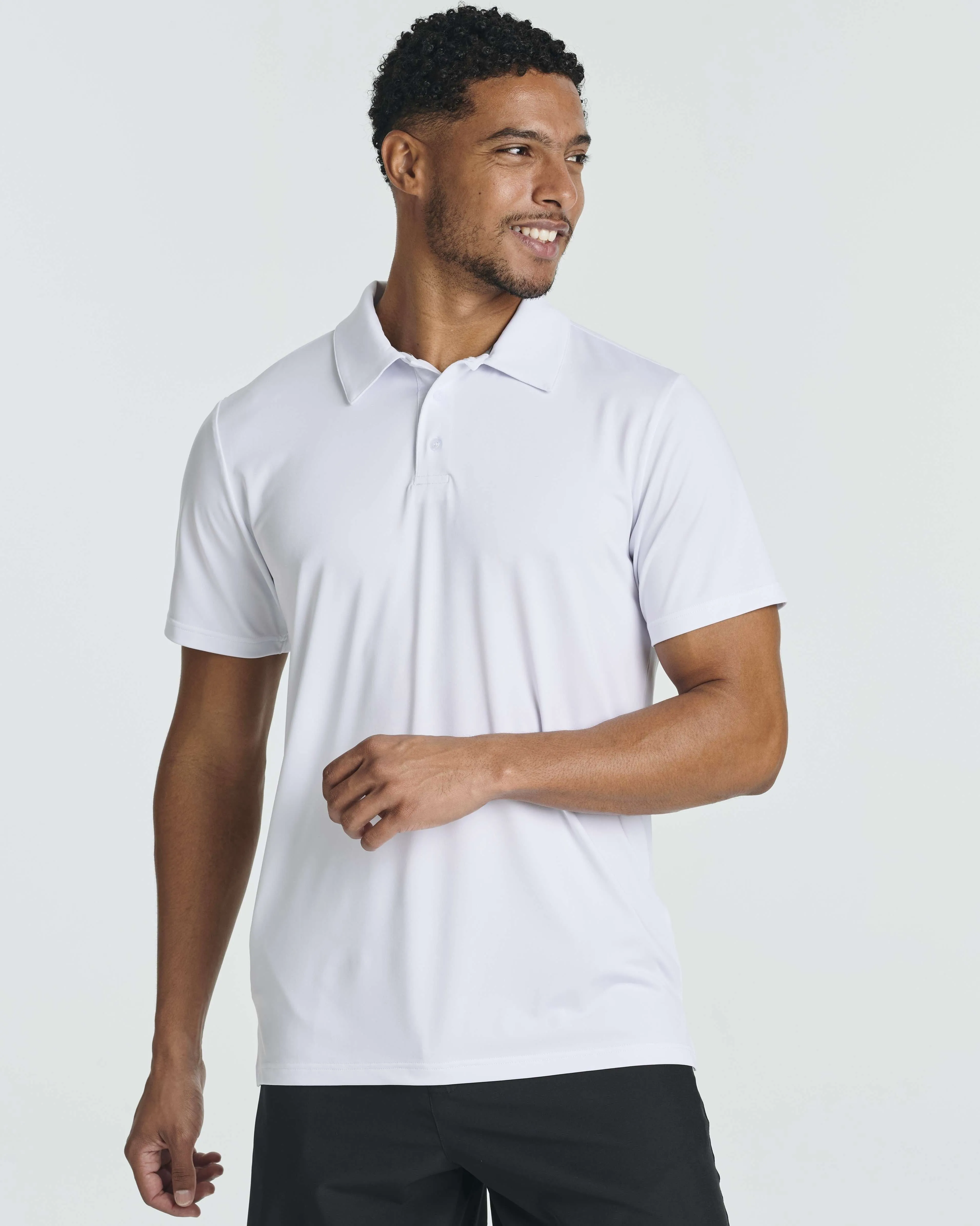 3 Pack: Men's Dry-Fit Short Sleeve Polo Shirt (Available in Big & Tall)