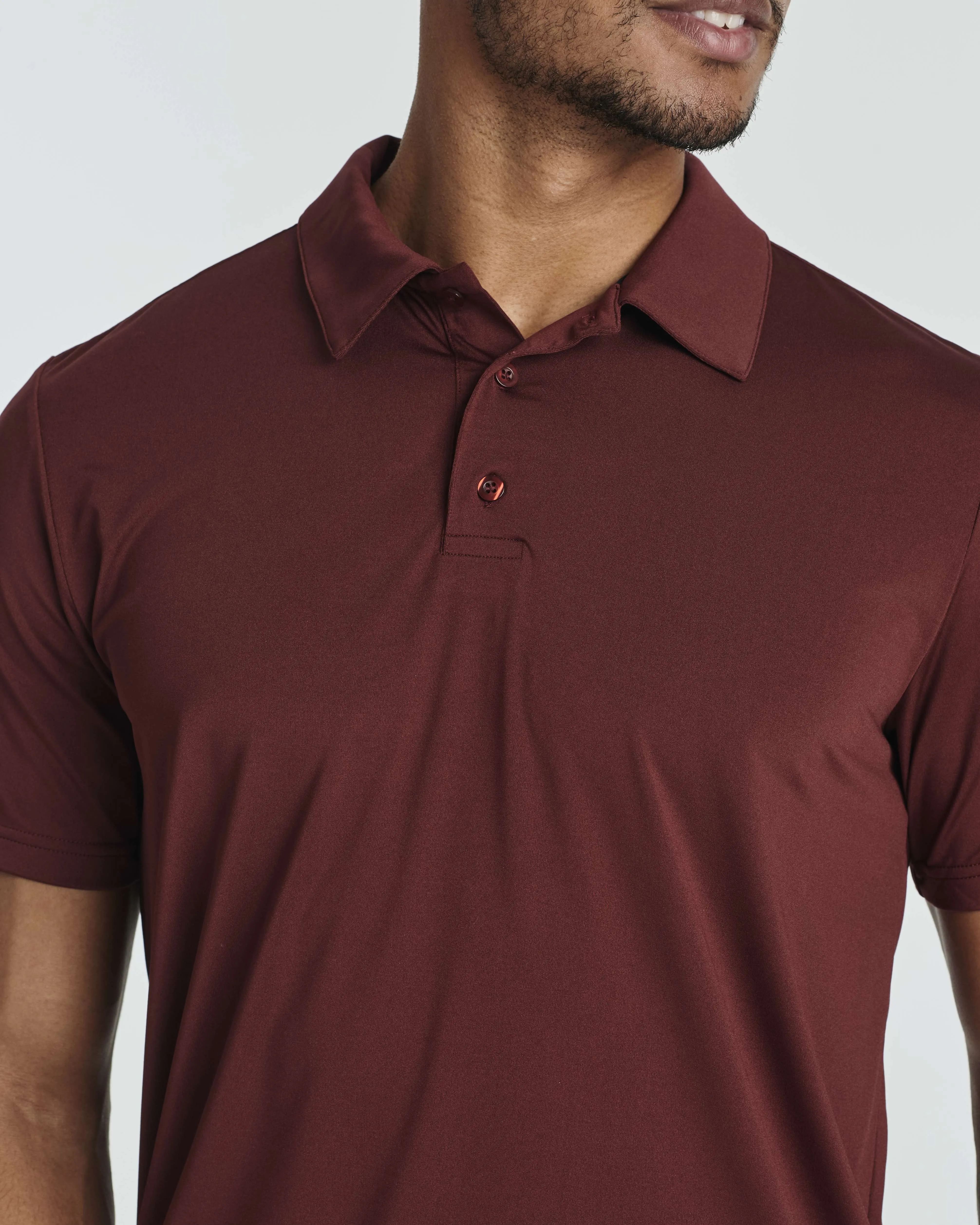 3 Pack: Men's Dry-Fit Short Sleeve Polo Shirt (Available in Big & Tall)