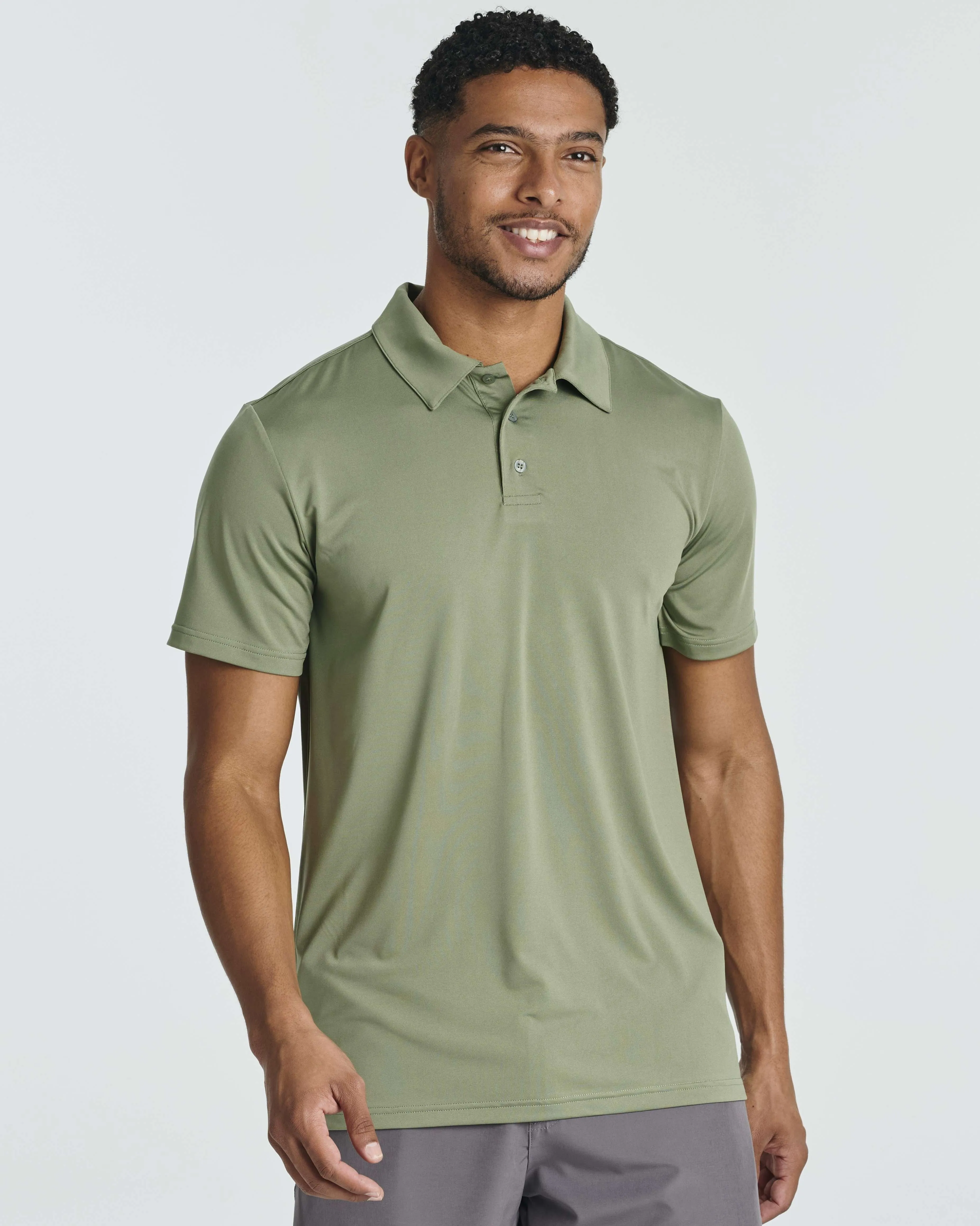 3 Pack: Men's Dry-Fit Short Sleeve Polo Shirt (Available in Big & Tall)