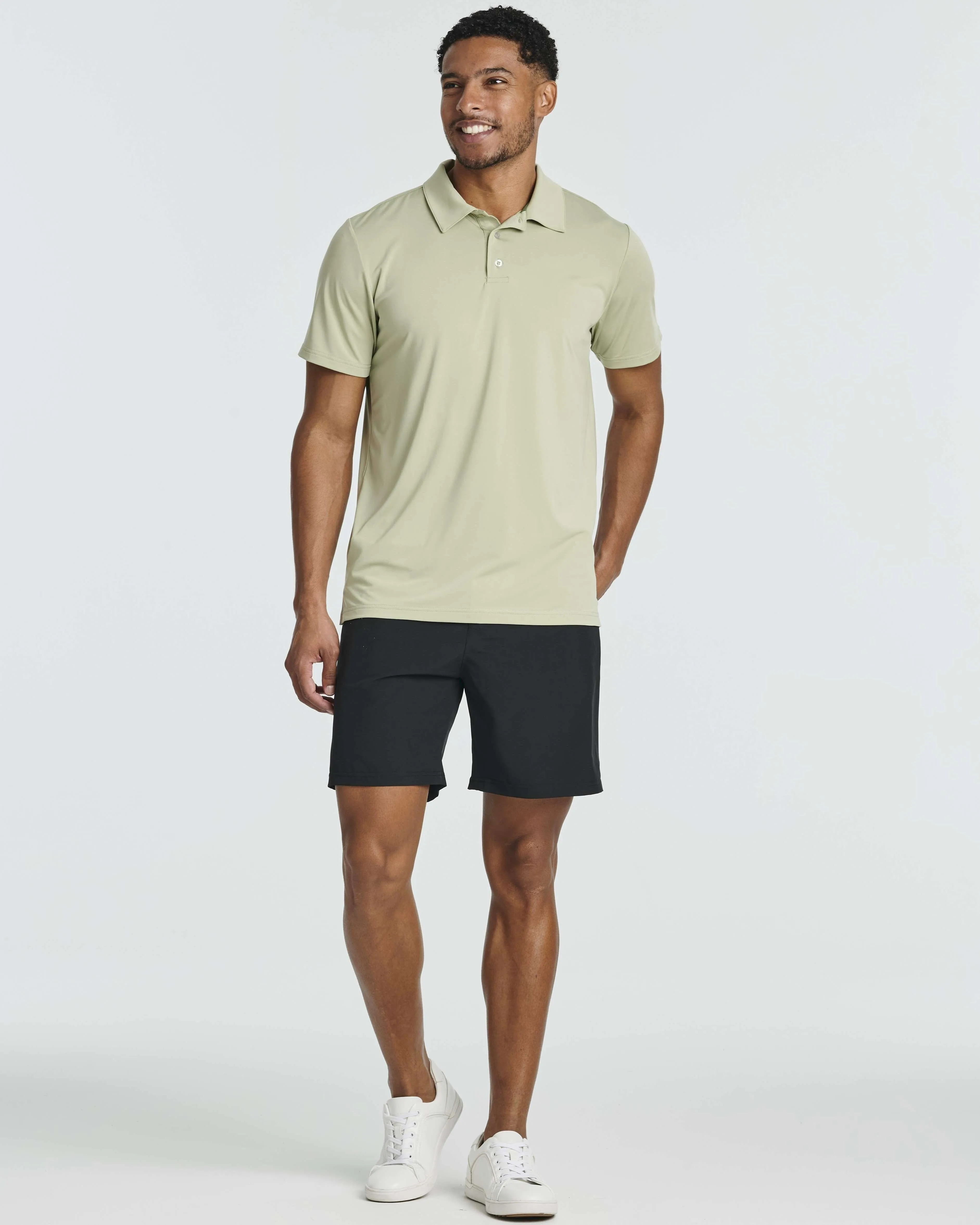 3 Pack: Men's Dry-Fit Short Sleeve Polo Shirt (Available in Big & Tall)