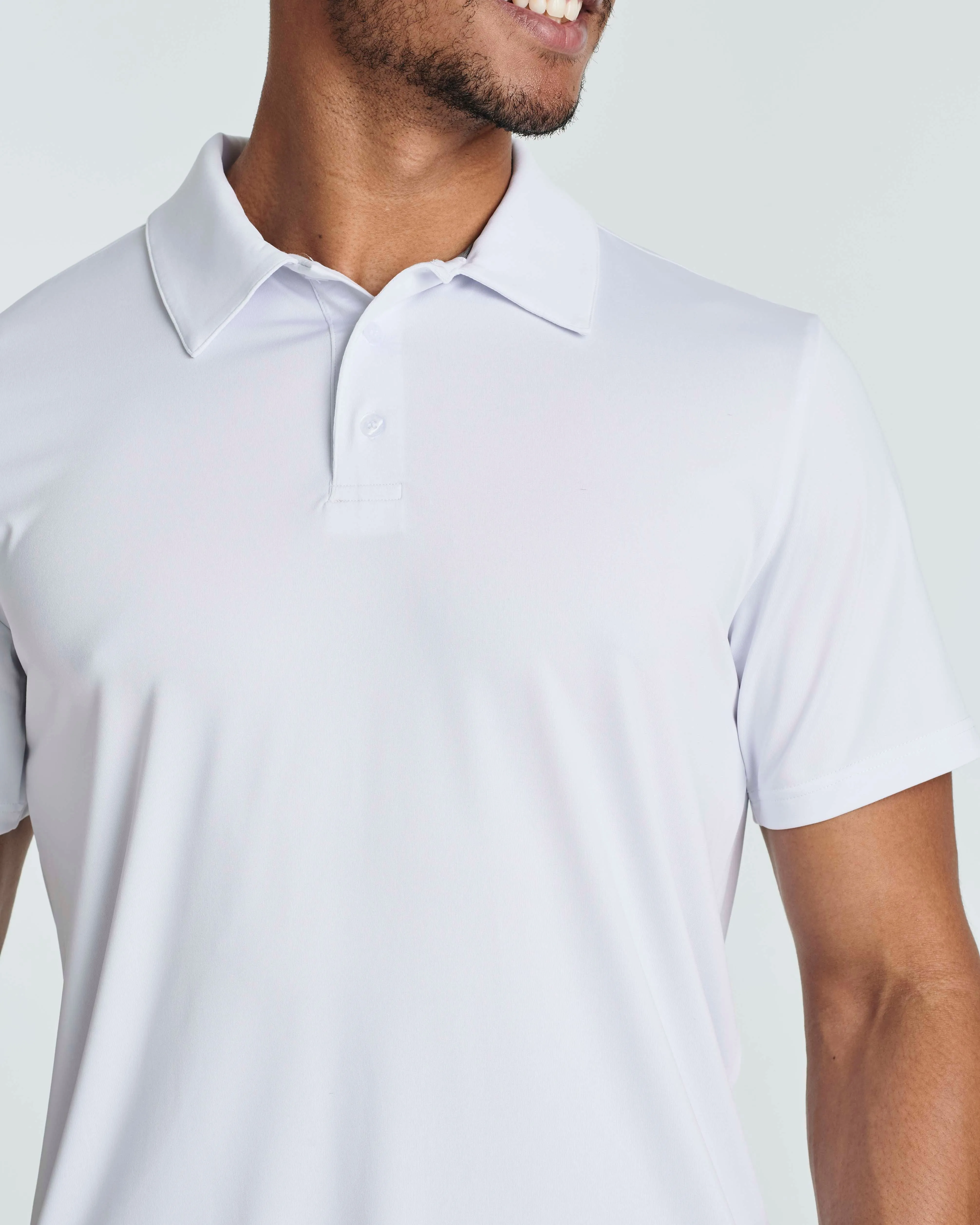 3 Pack: Men's Dry-Fit Short Sleeve Polo Shirt (Available in Big & Tall)