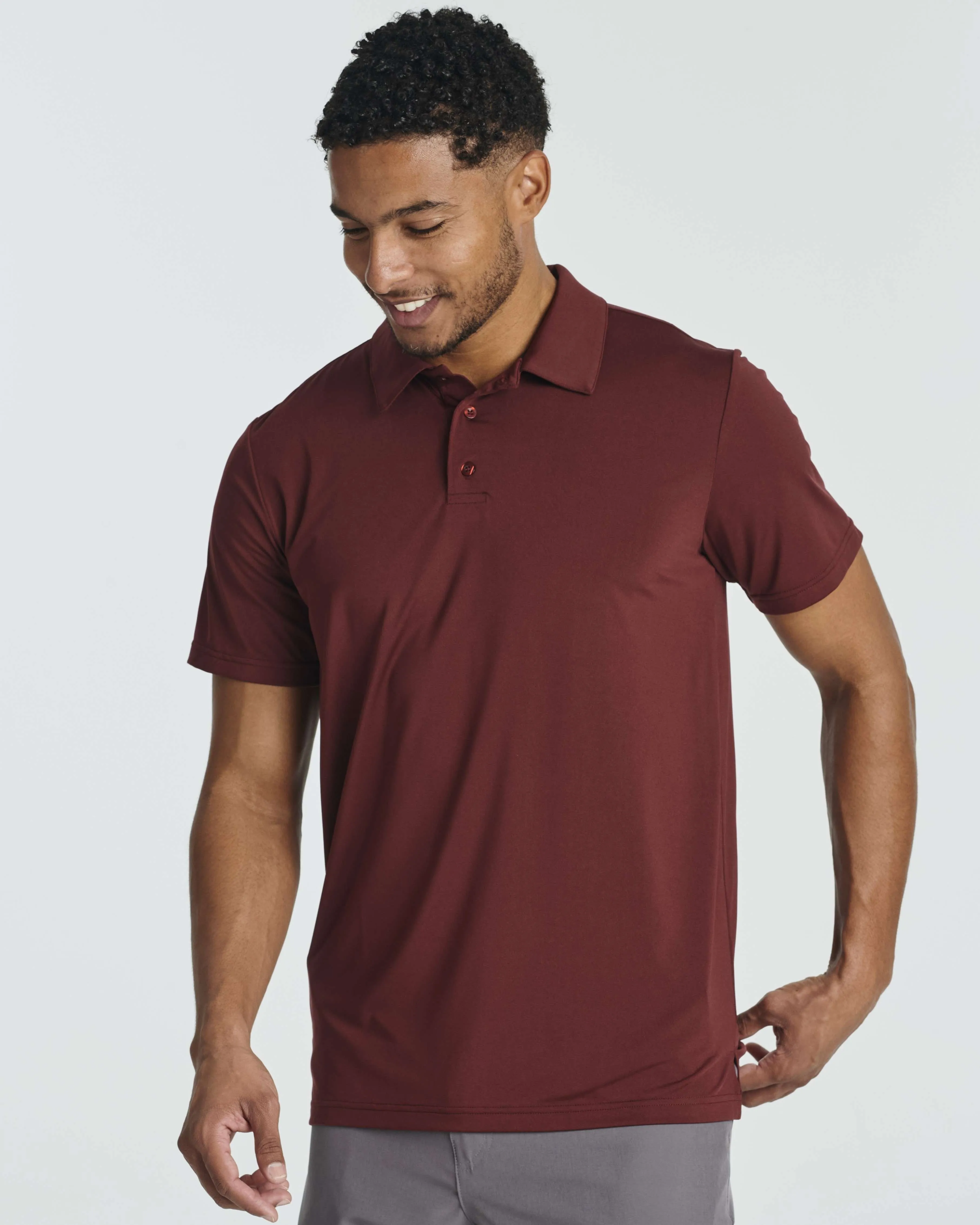 3 Pack: Men's Dry-Fit Short Sleeve Polo Shirt (Available in Big & Tall)