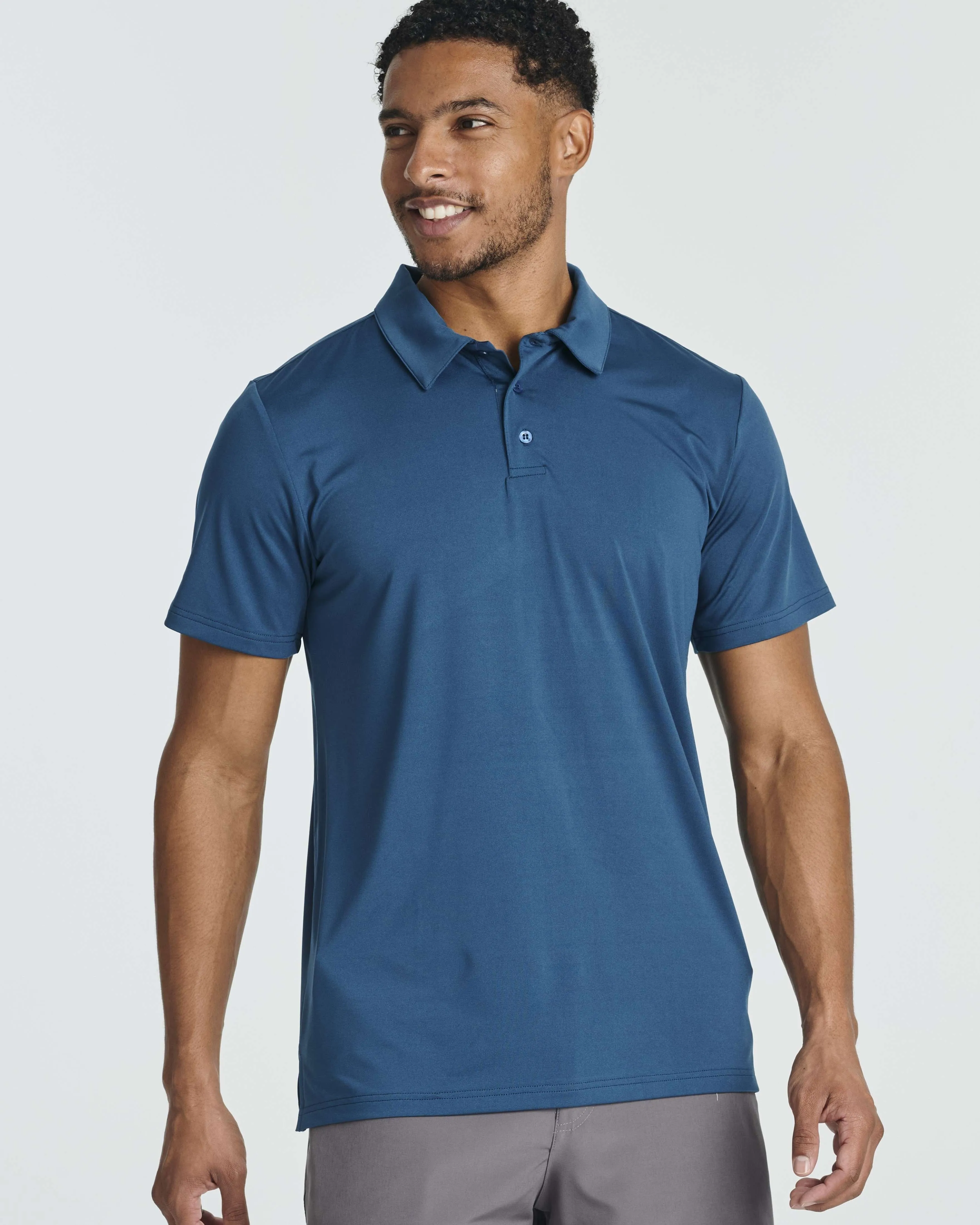 3 Pack: Men's Dry-Fit Short Sleeve Polo Shirt (Available in Big & Tall)