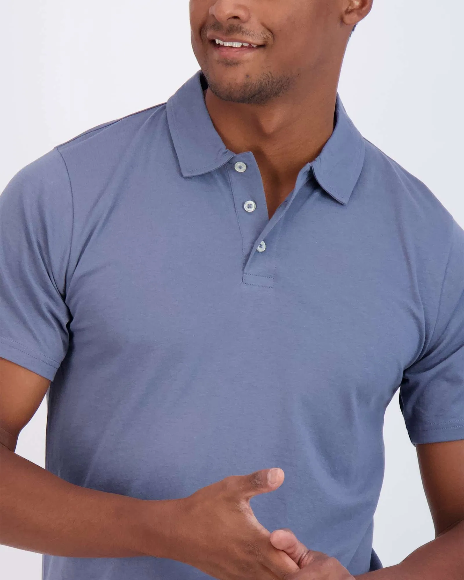 3 Pack: Men's Jersey Cotton Short Sleeve Polo Shirt