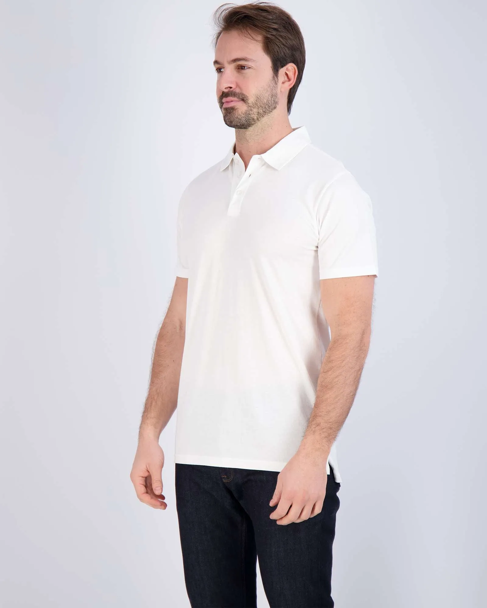 3 Pack: Men's Jersey Cotton Short Sleeve Polo Shirt