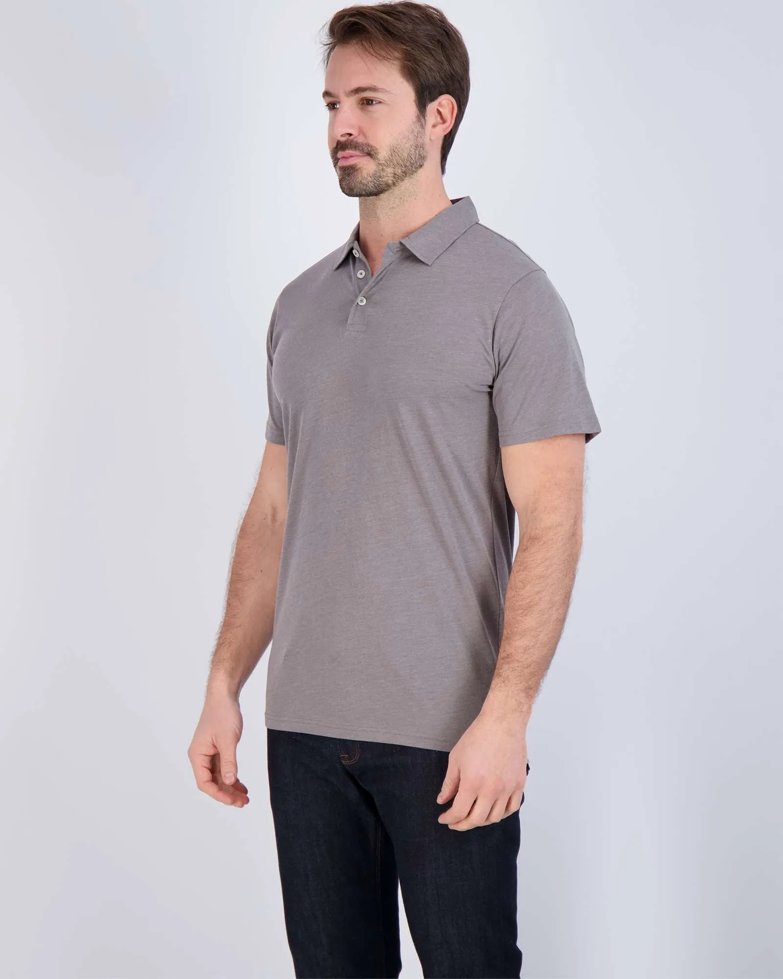 3 Pack: Men's Jersey Cotton Short Sleeve Polo Shirt