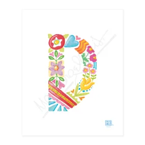 Alphabet Garden Letter D Small Print