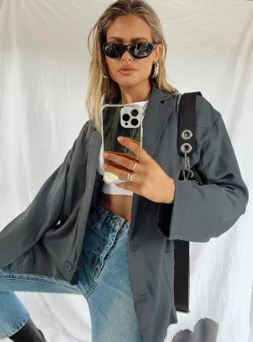 Amber Oversized Blazer Grey