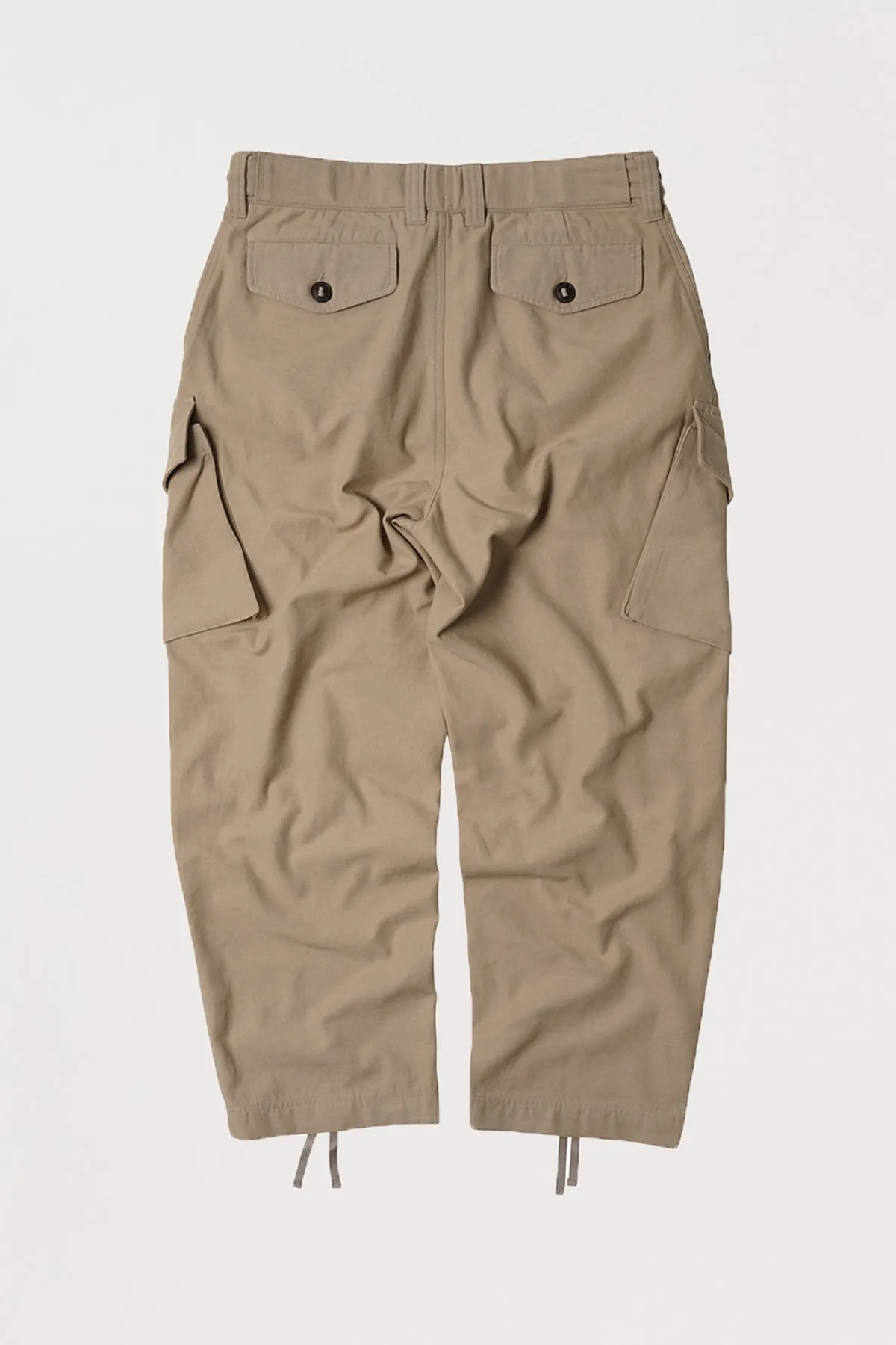 Backsatin Royal Navy Combat Pants - Beige