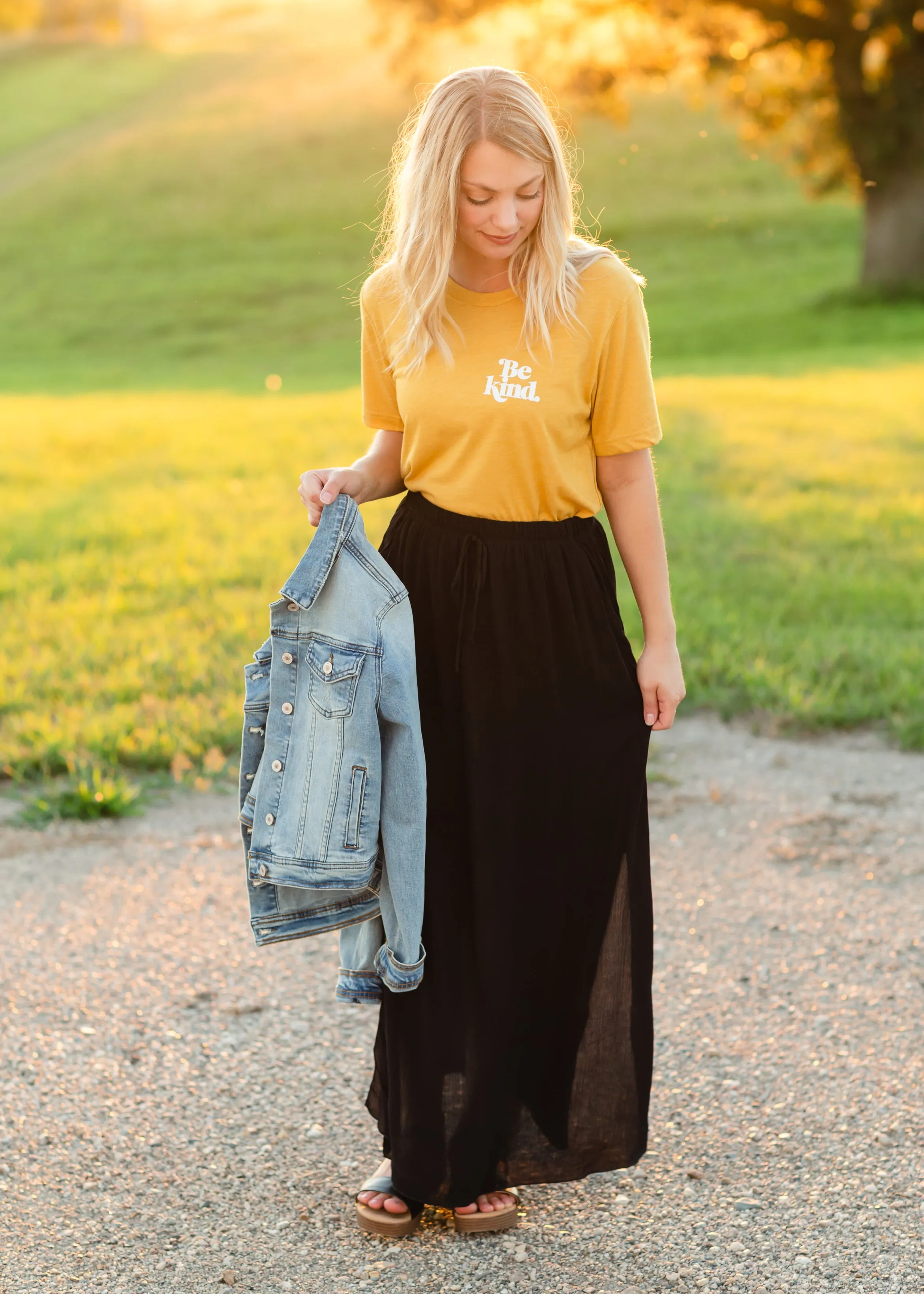 Be Kind Mustard Graphic Tee