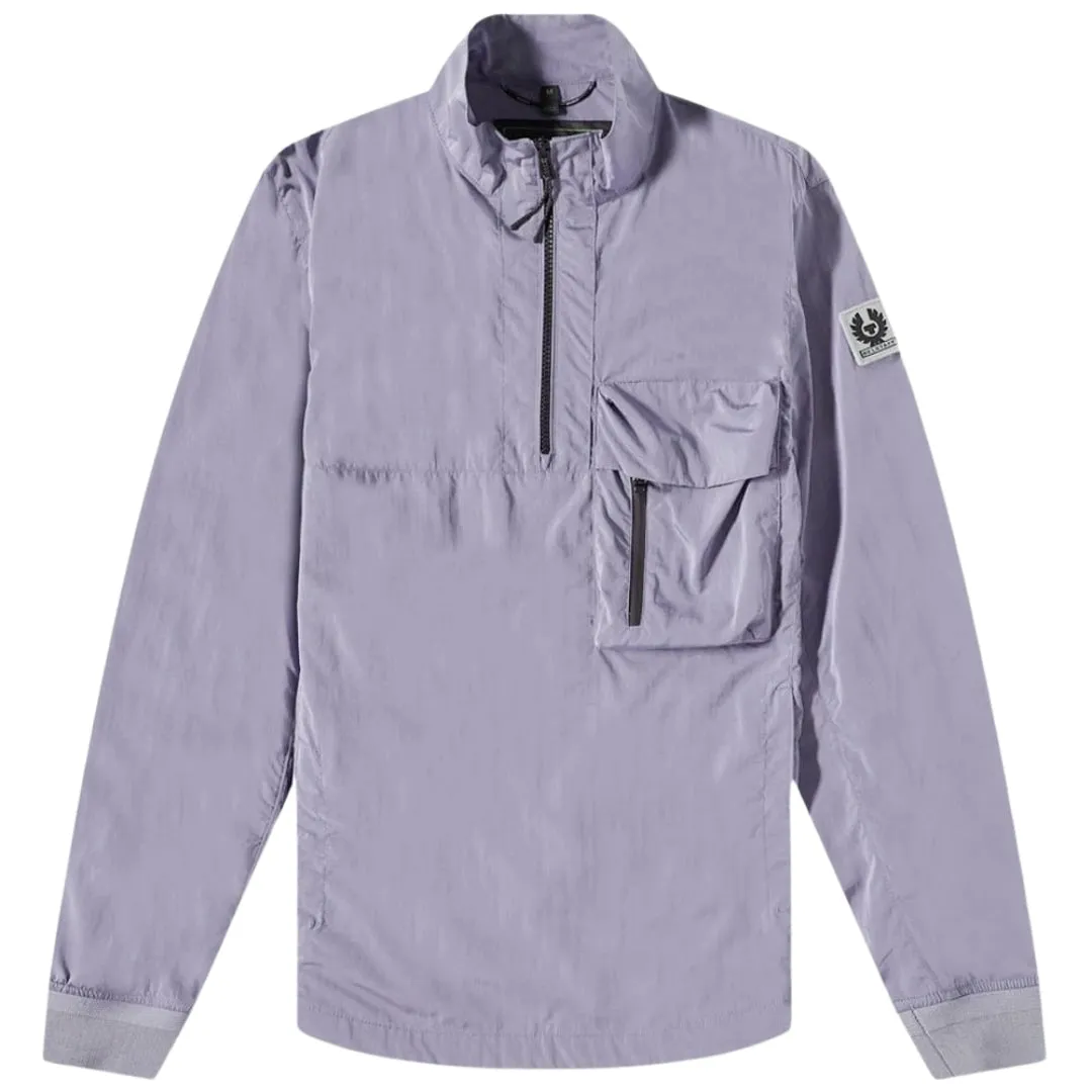 Belstaff Ramp Violet Light Purple Quarter Zip Windbreaker Jacket