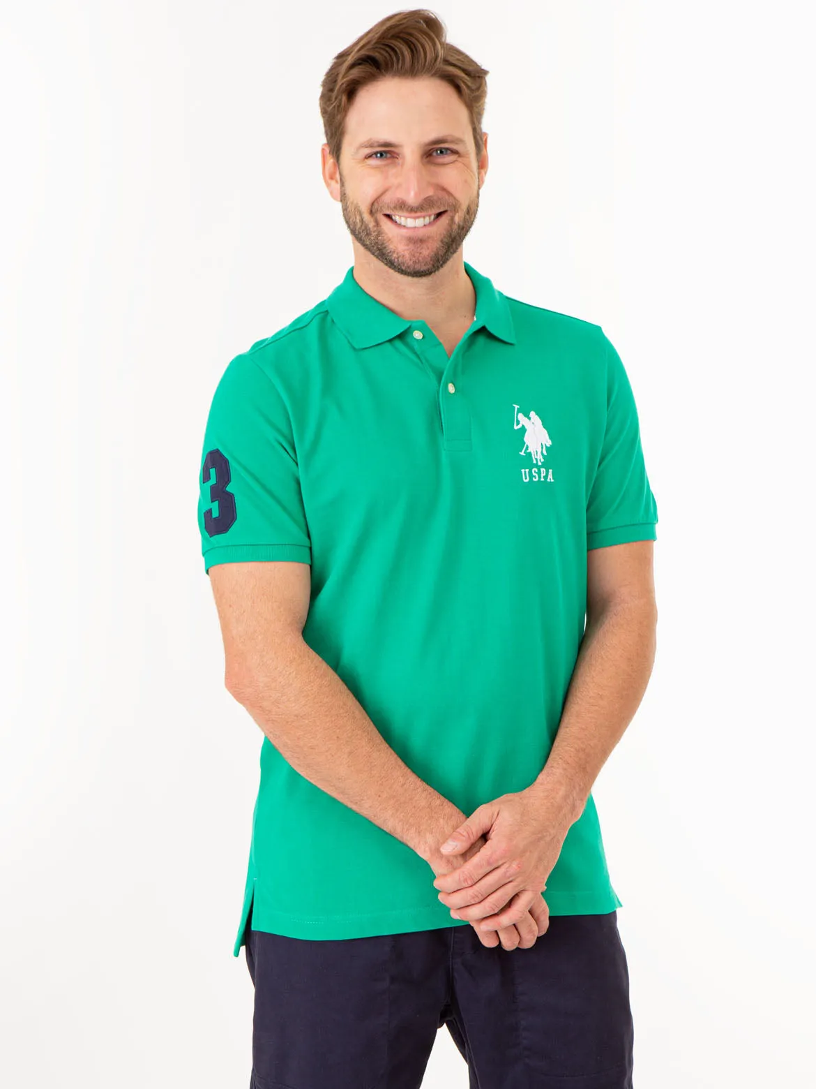 BIG LOGO SOLID POLO SHIRT