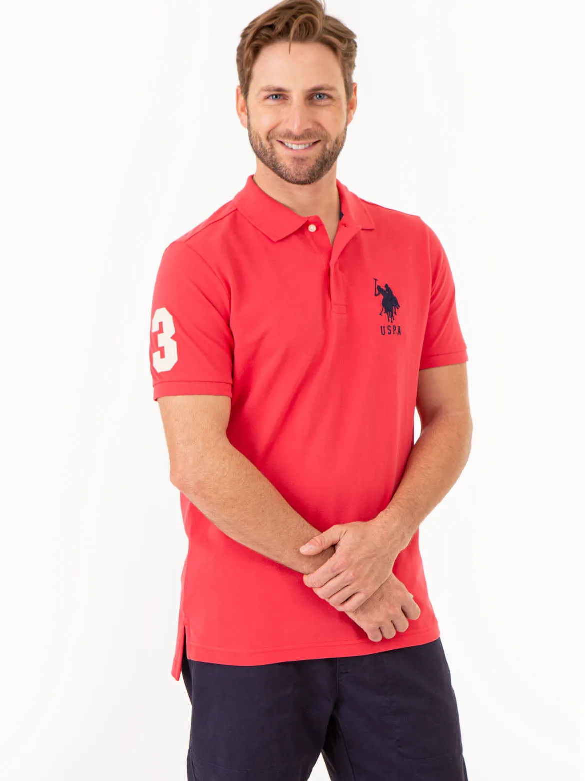 BIG LOGO SOLID POLO SHIRT