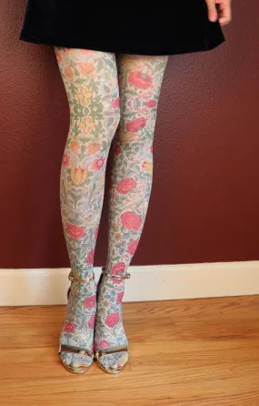 Bird and Rose by William Morris | Printed Tights