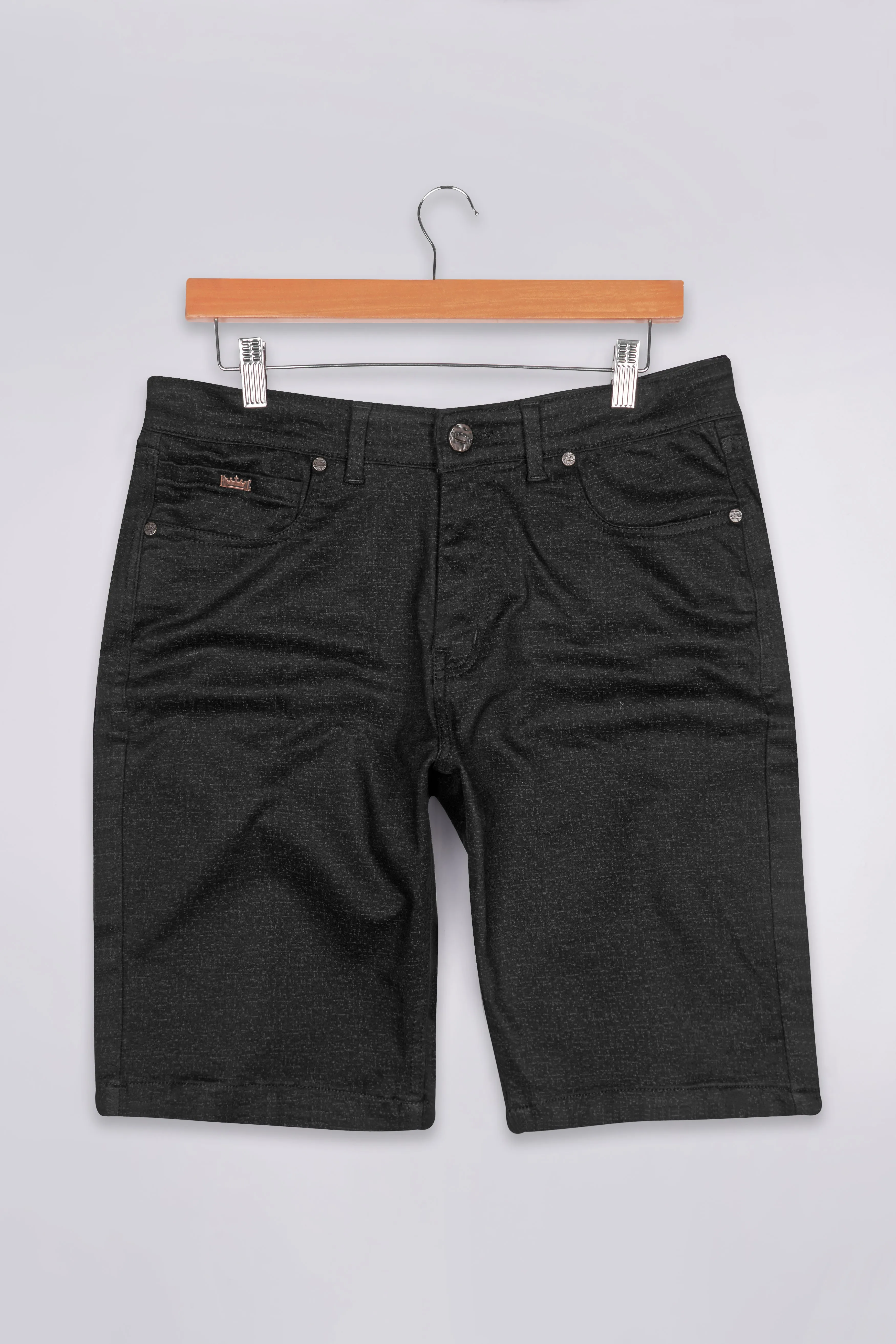 Bleached Black Cargo Shorts