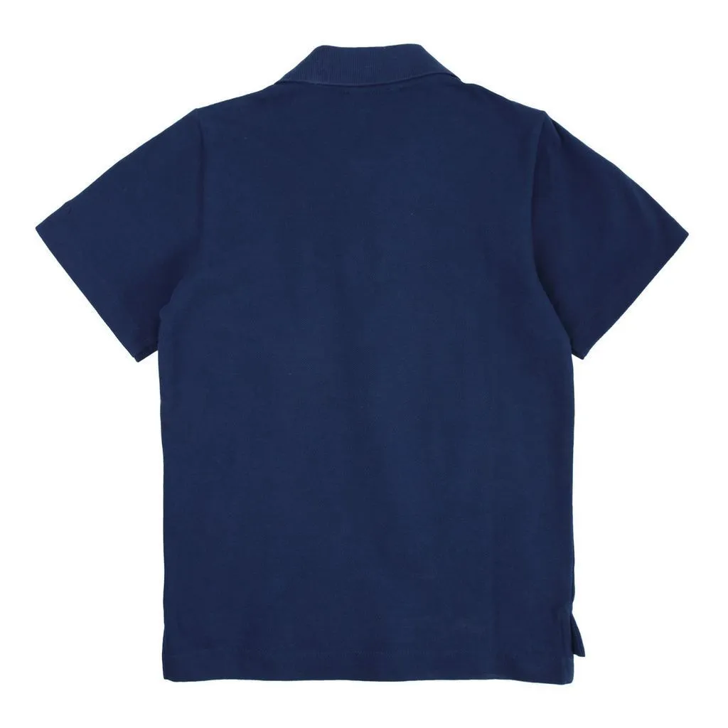 Blue Patched Classic Polo