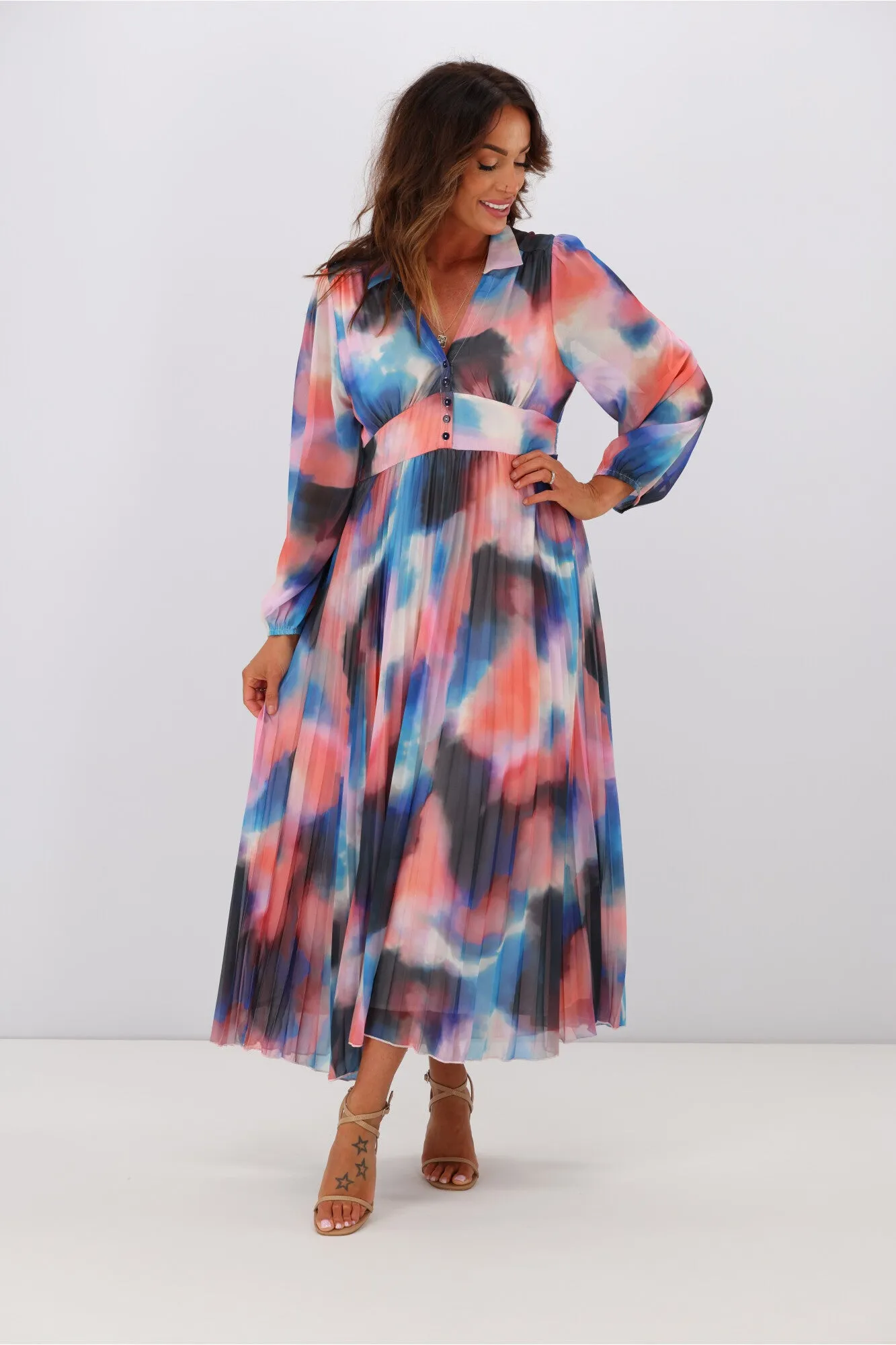 Boho Australia Janie Dress Multi Dye