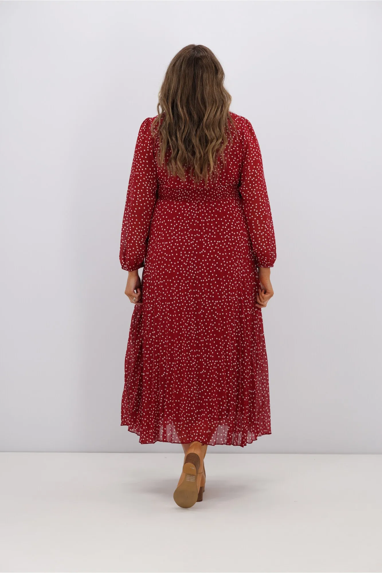 Boho Australia Kasey Dress Red White