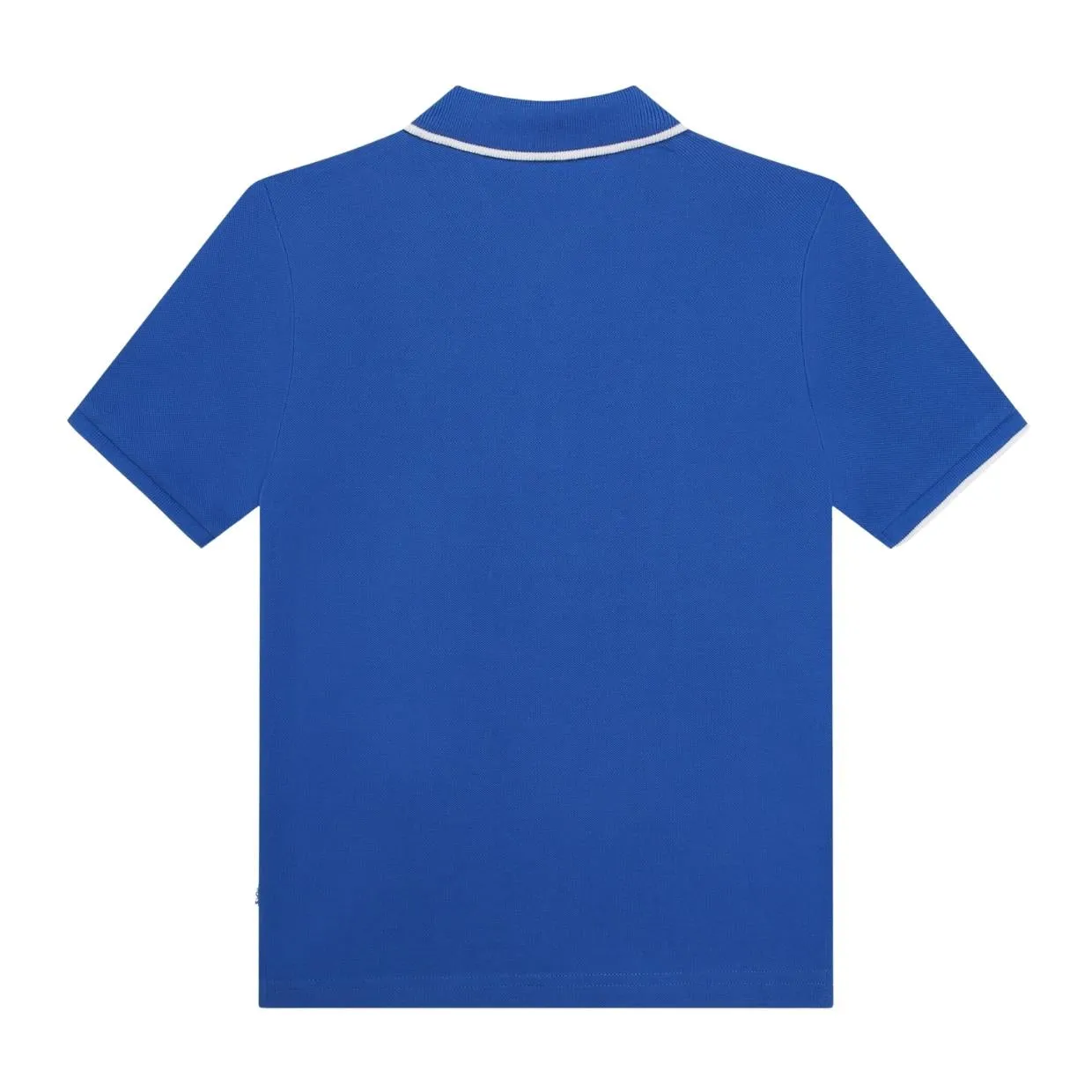 BOSS Kids Print Logo Short Sleeve Royal Blue Polo Shirt