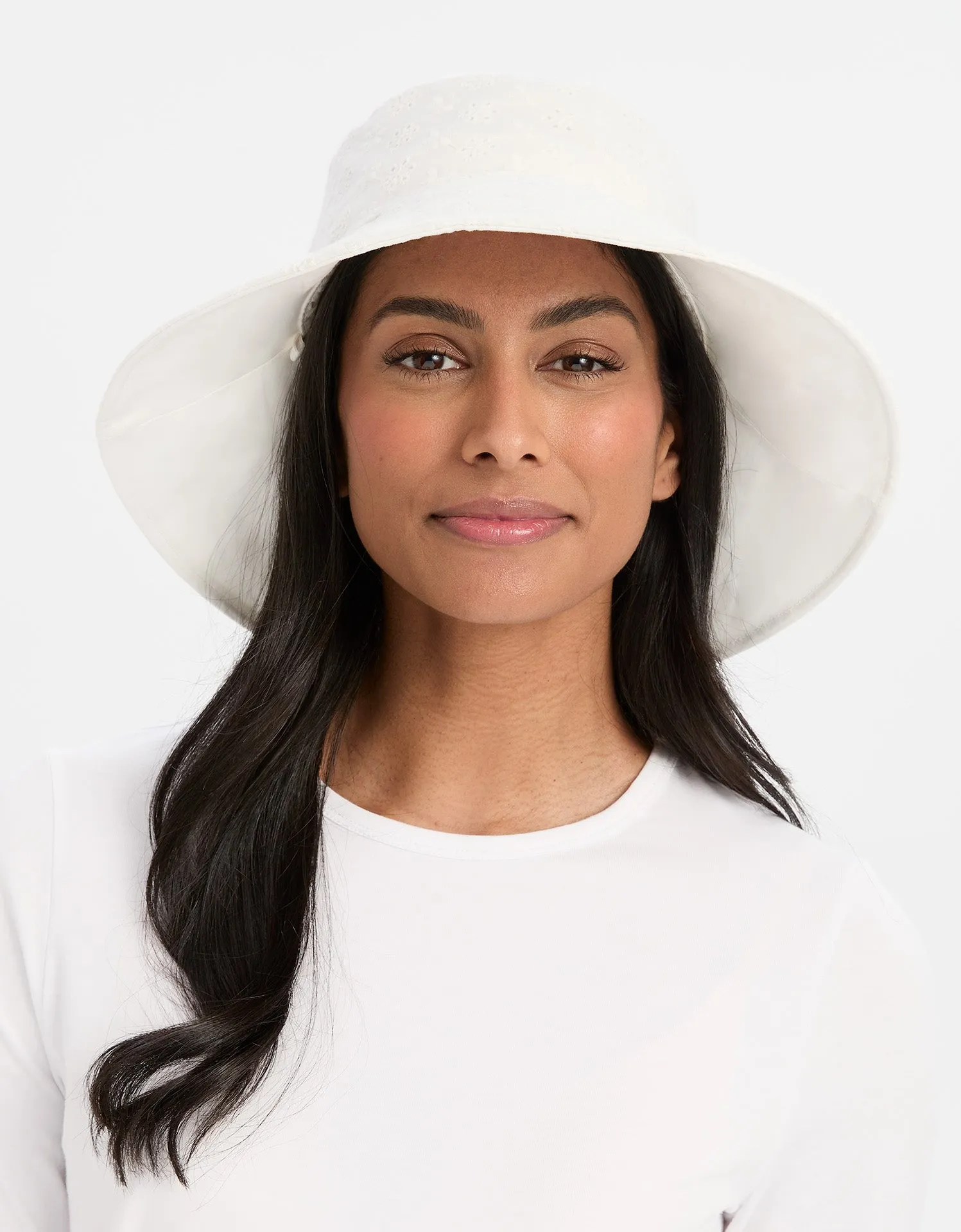 Broderie Wide Brim Sun Hat UPF 50 