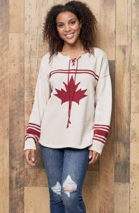 Canadiana Eco Cotton "Hockey" Pullover Sweater