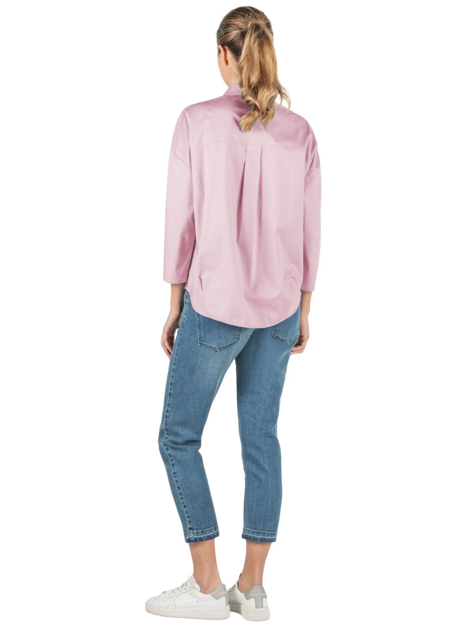 Cotton Maternity Shirt - Pink