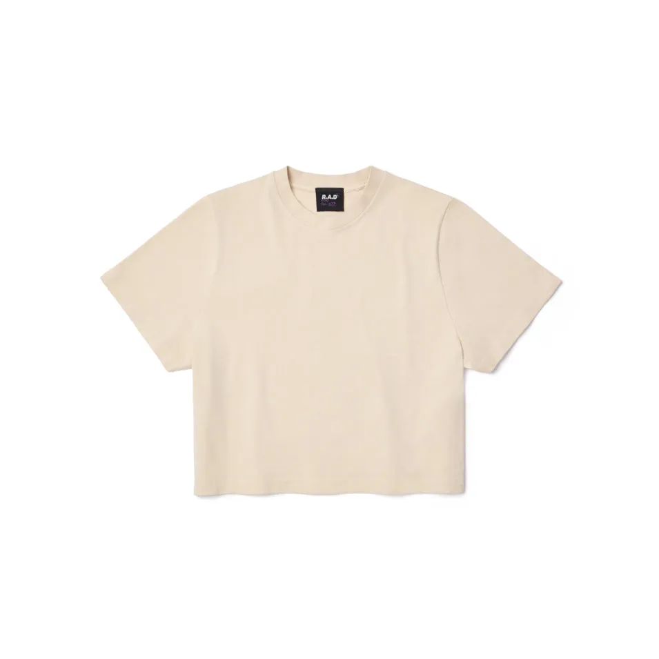 CROP TEE SAND