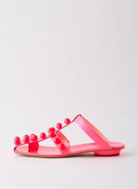 Dex Studded Neon Patent Sandal