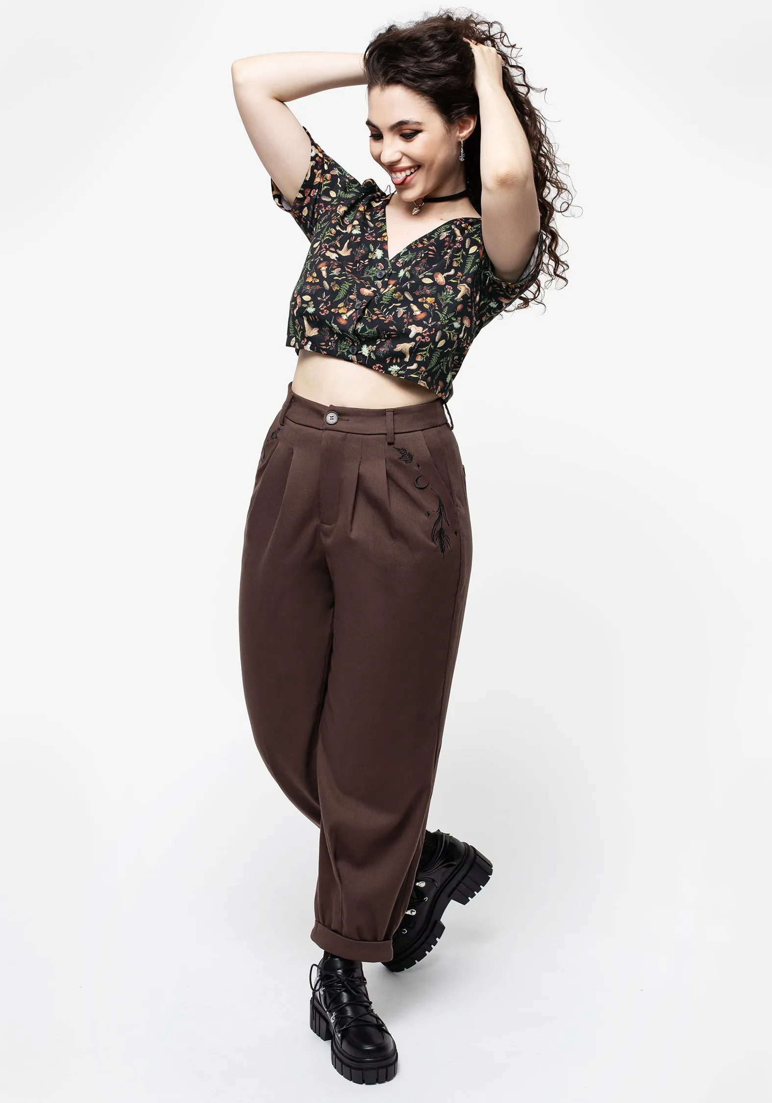 Dianne Embroidered Balloon Trousers