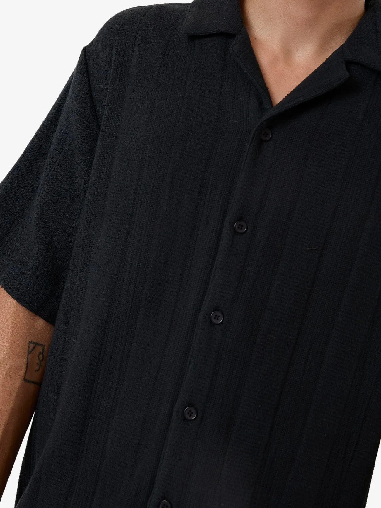 Evolution Bowling Shirt - Black