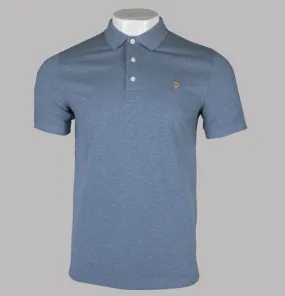 Farah Blanes Polo Shirt Battleship Blue