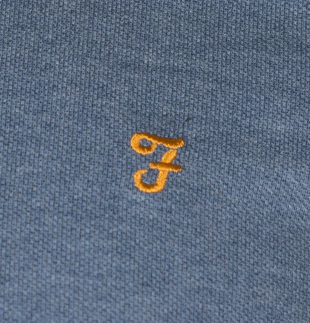 Farah Blanes Polo Shirt Battleship Blue