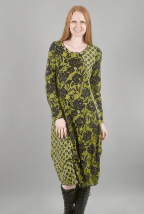 Floral FX Anytime Dress, Moss