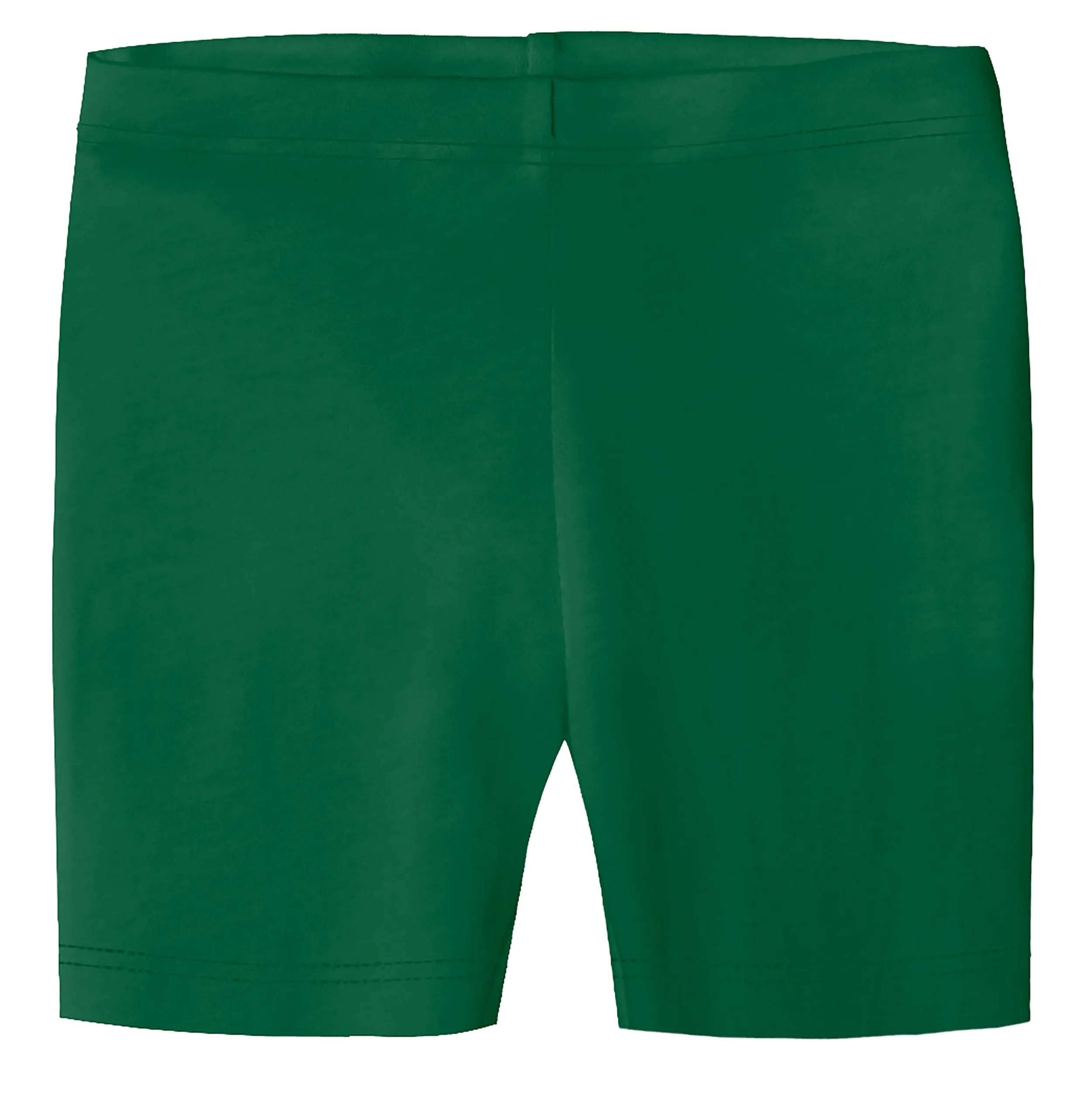 Girls Soft 100% Cotton Bike Shorts | Forest Green