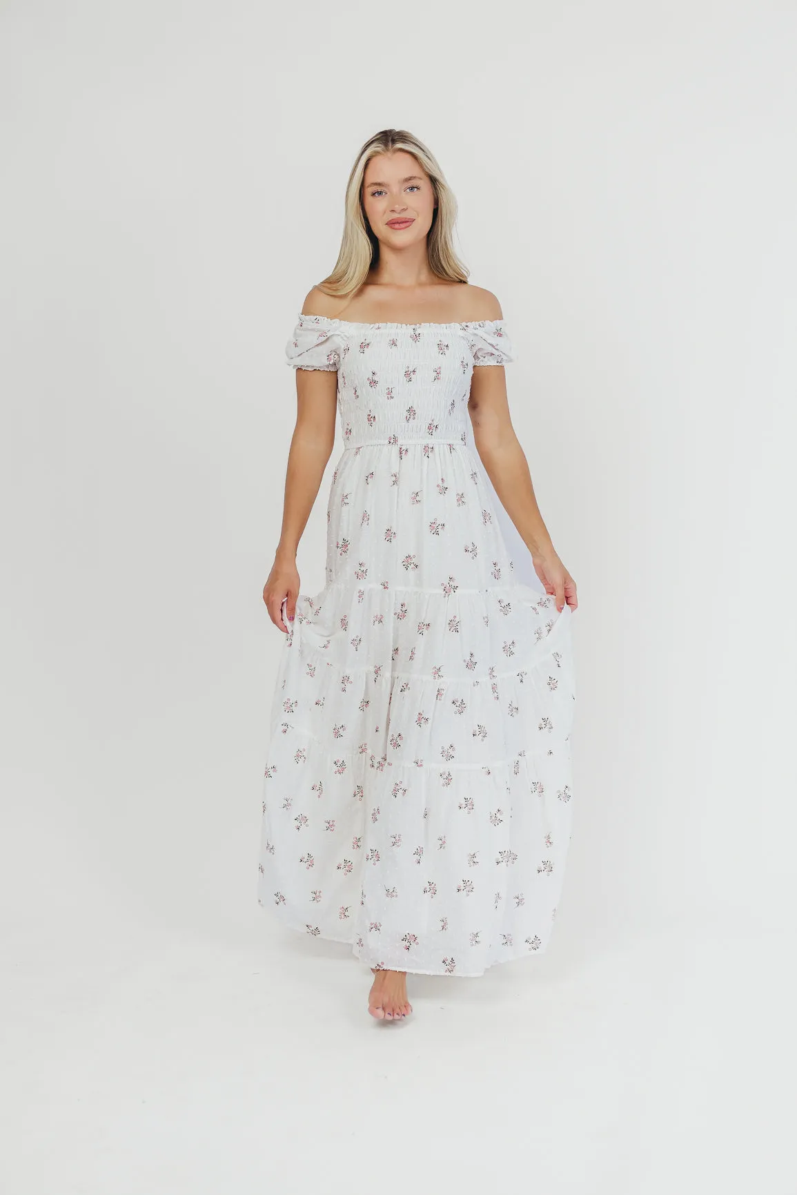 Harper Worth Maxi Dress in Pink Floral - Bump Friendly