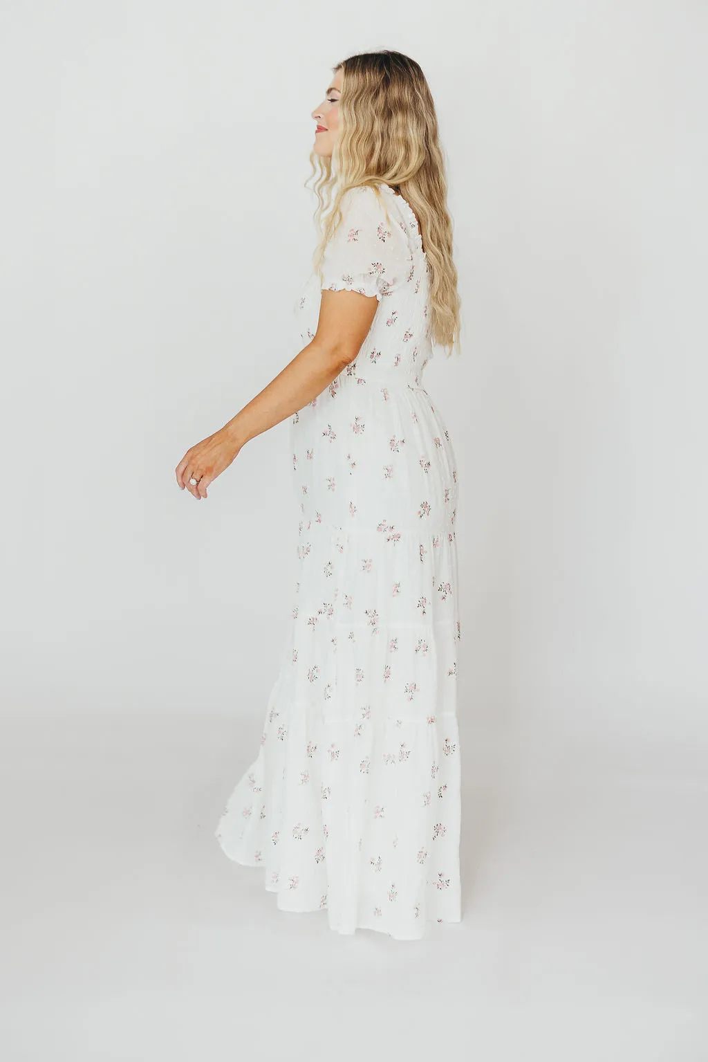 Harper Worth Maxi Dress in Pink Floral - Bump Friendly