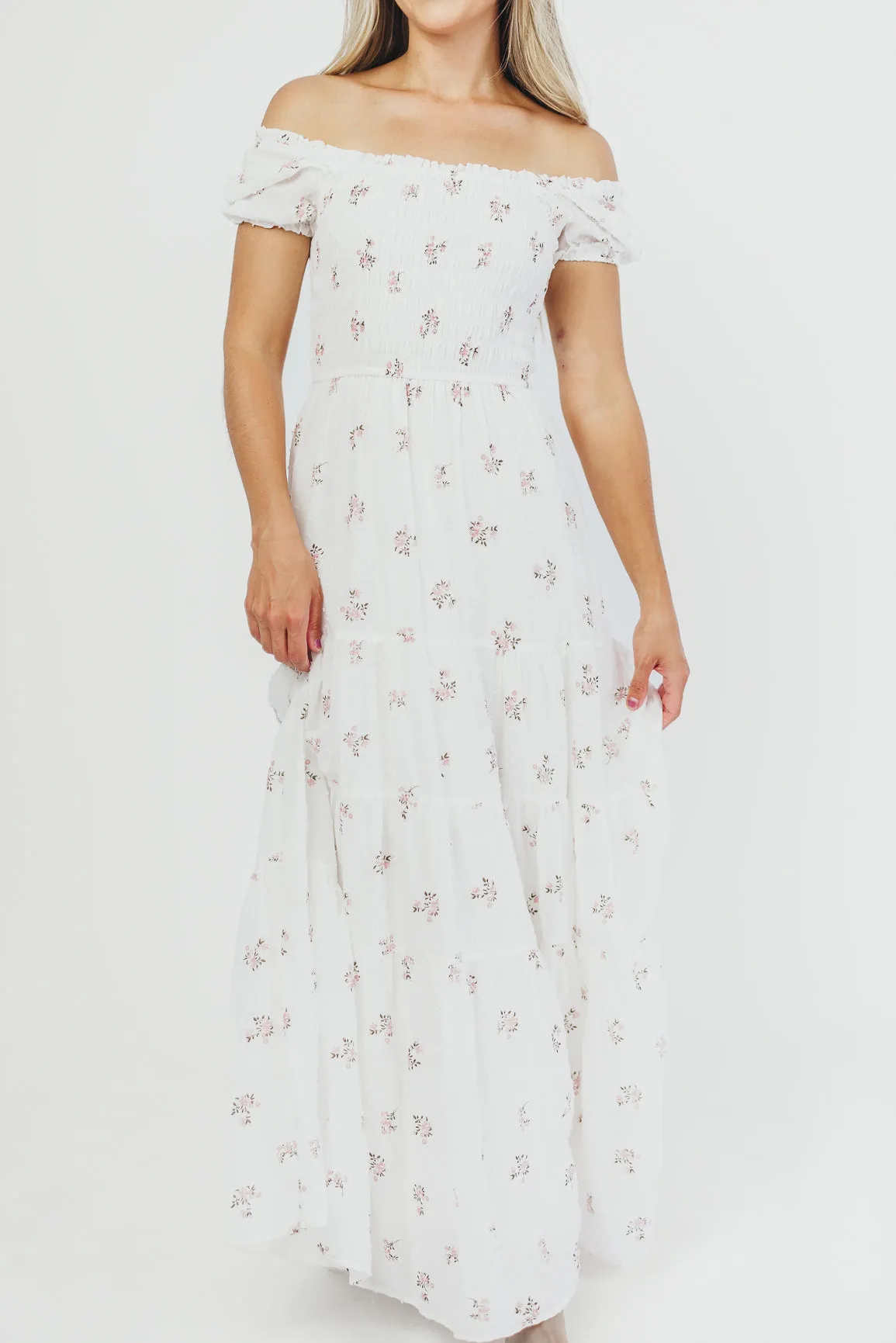 Harper Worth Maxi Dress in Pink Floral - Bump Friendly