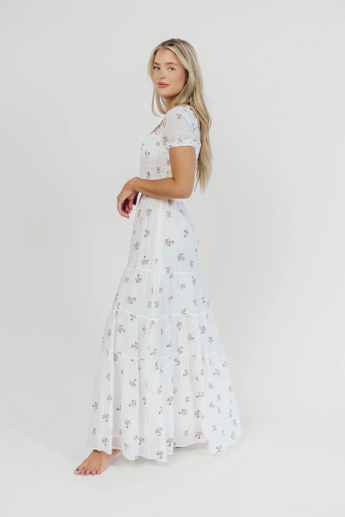 Harper Worth Maxi Dress in Pink Floral - Bump Friendly