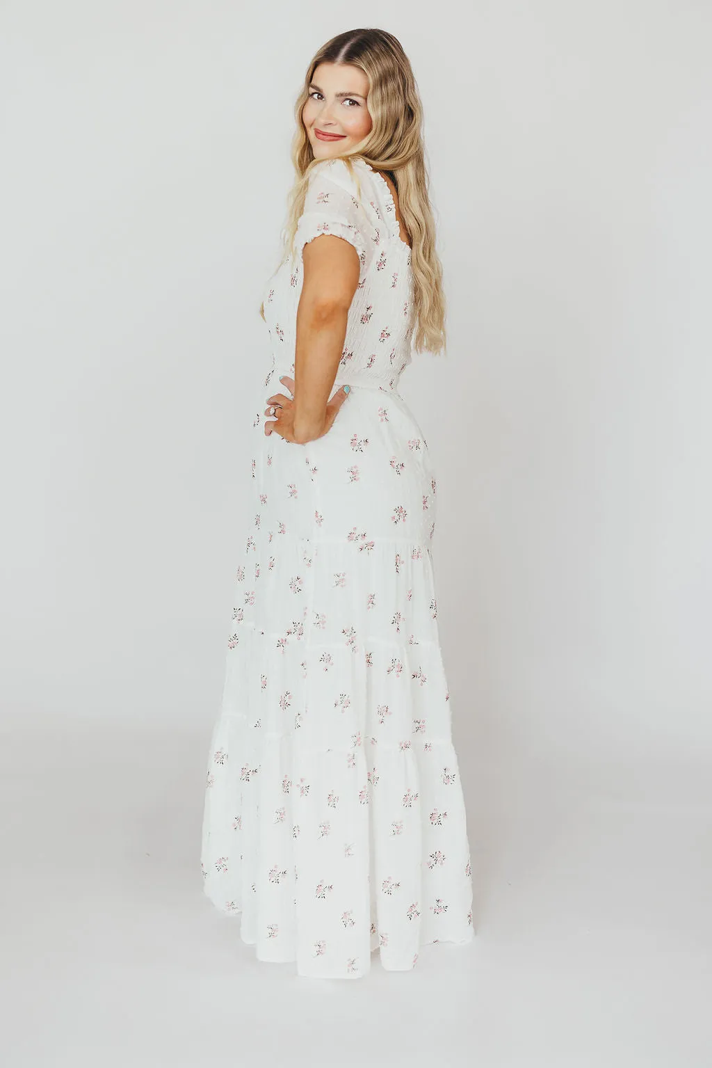 Harper Worth Maxi Dress in Pink Floral - Bump Friendly