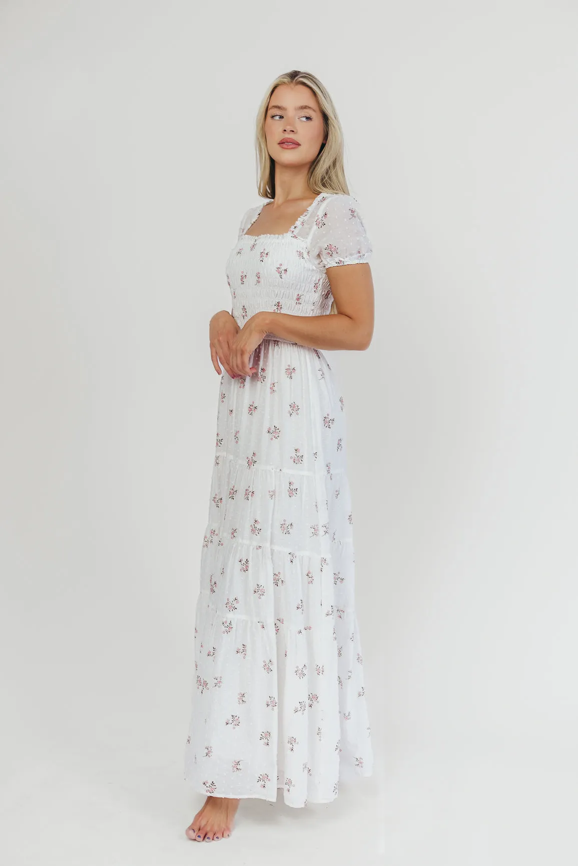 Harper Worth Maxi Dress in Pink Floral - Bump Friendly