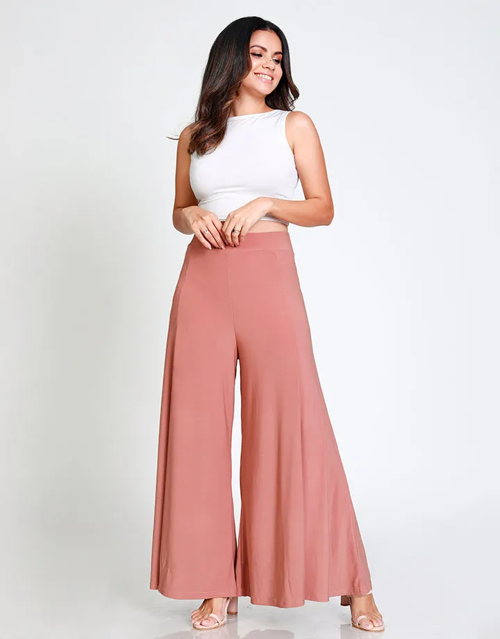 High Waisted 8 Pieces Flared Pant