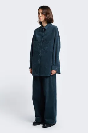 Interim Cord Pant Petrol Blue