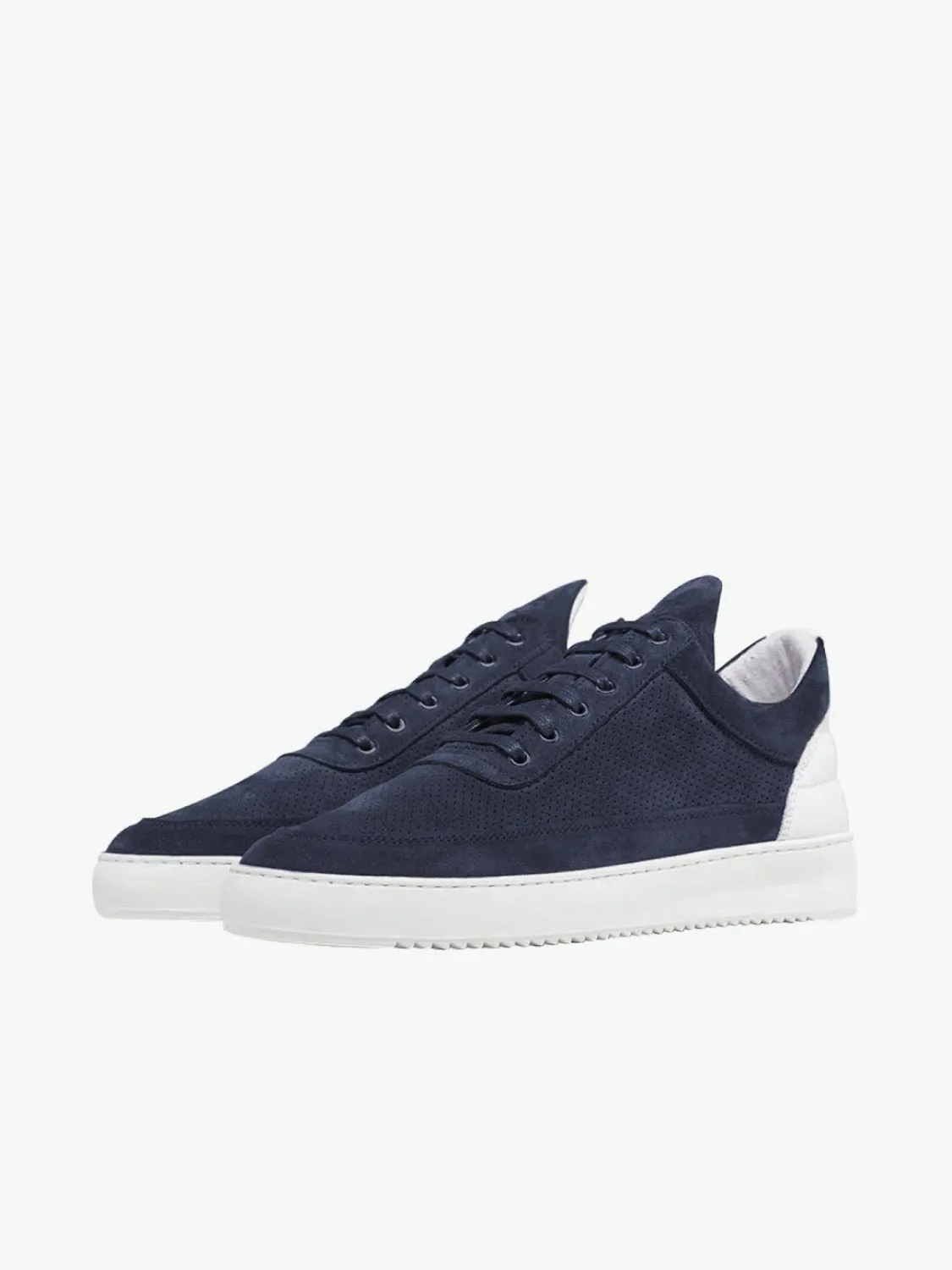 Low Top Ripple Perforated Navy