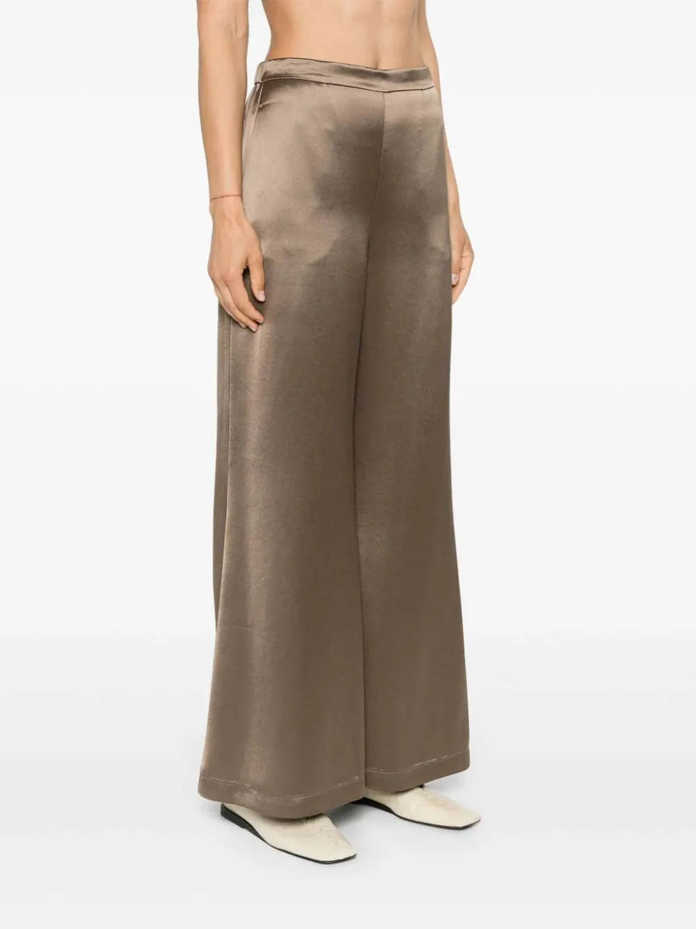 Lucee Flared Trousers in Shiitake