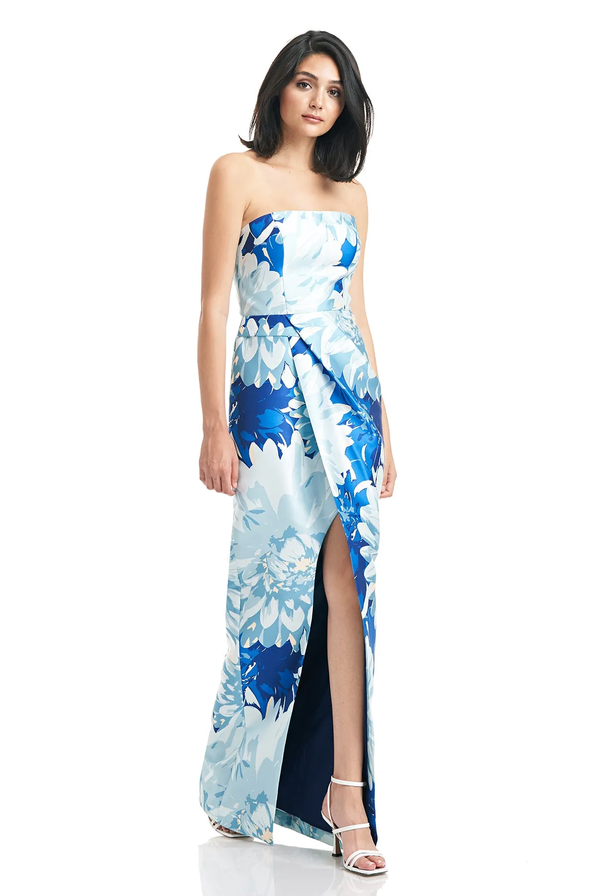 Lucienne Strapless Column Gown