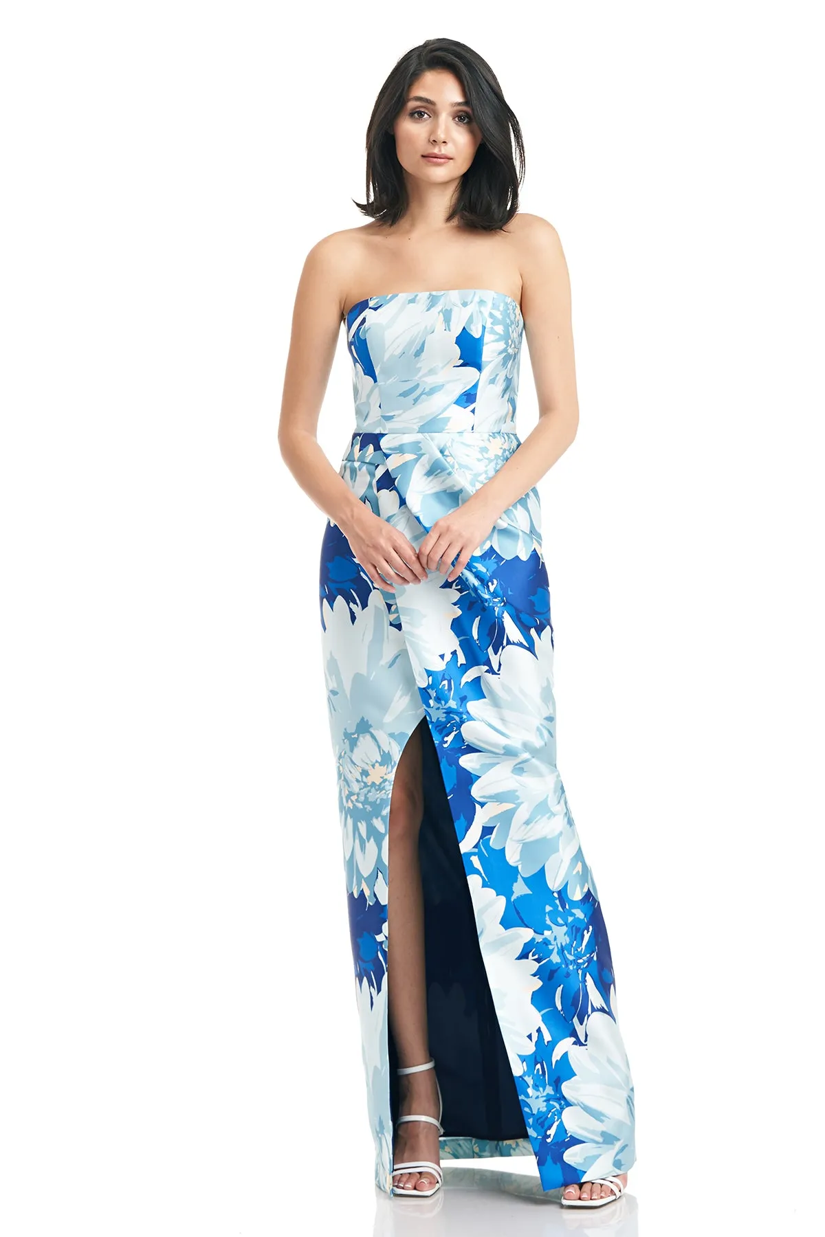 Lucienne Strapless Column Gown