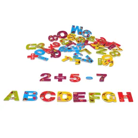 Magnetic Upper CASE Letters Alphabet and 10 Number Fridge Magnets