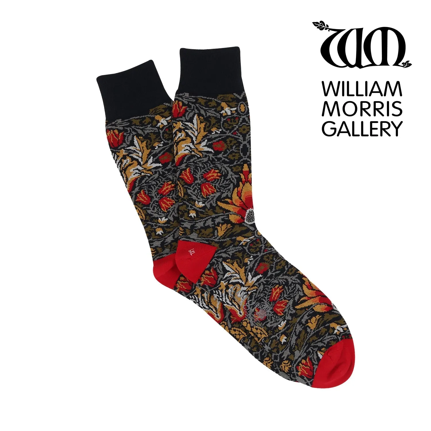 Men's William Morris Snakeshead Cotton Socks