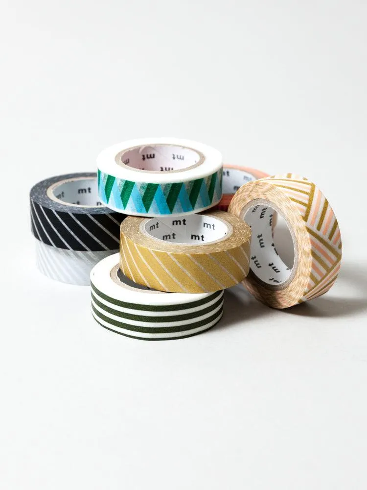 MT Washi Tape - Stripe Silver